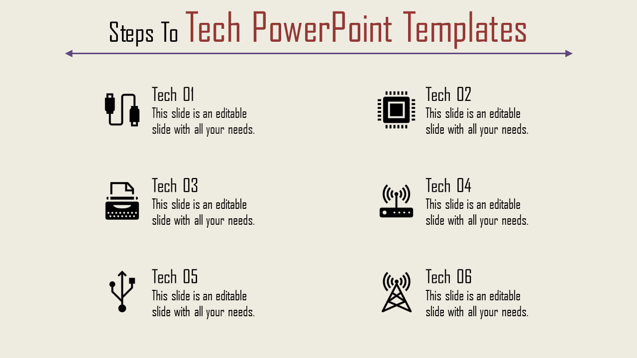 Free - Elegant Tech PowerPoint Templates Presentation Design